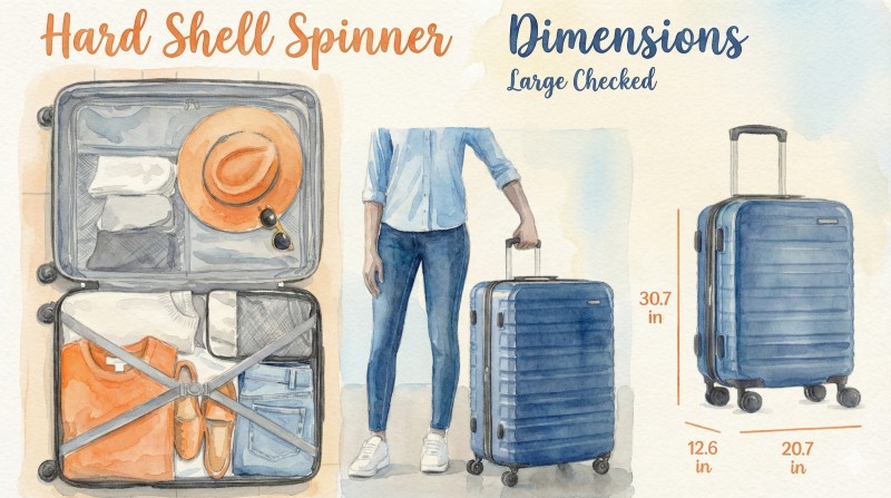 Amazon Basics 30" Hardside Spinner